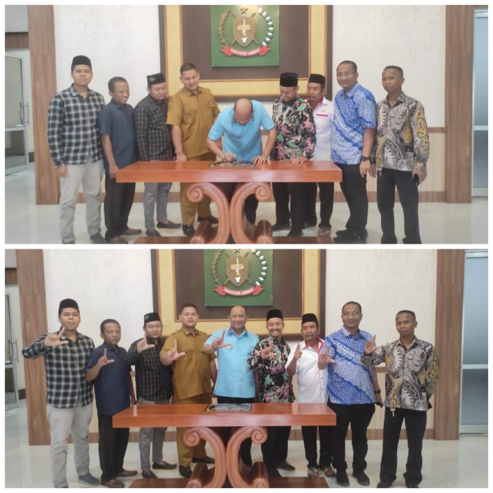 Pengurus Harian BKM Nurul Jannah Gang Tani, Dsn. Harapan, Desa Pematang Tengah, Kec. Tanjung Pura, Bersilahturahmi Dengan H. Syah Afandin, SH di Langkat