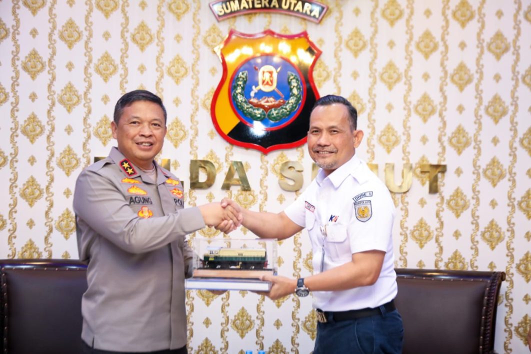 Polda Sumut dan PT KAI ” Kereta Api Indonesia “, Bersinergi Ciptakan Ruang Publik Aman