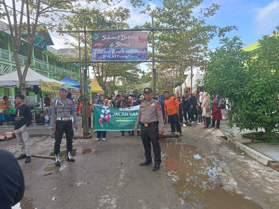 Kegiatan Pengamanan Gerak Jalan Santai Dalam Rangka Memperingati Milad Perguruan Jam’iyah Mahmudiyah ke-111 Tahun , di Kecamatan Tanjung Pura