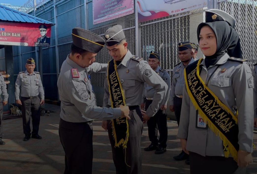 Rutan Tanjung Pura Kanwil Kemenkumham Sumut Kukuhkan Agen Perubahan, Tunas Integritas, dan Duta Layanan