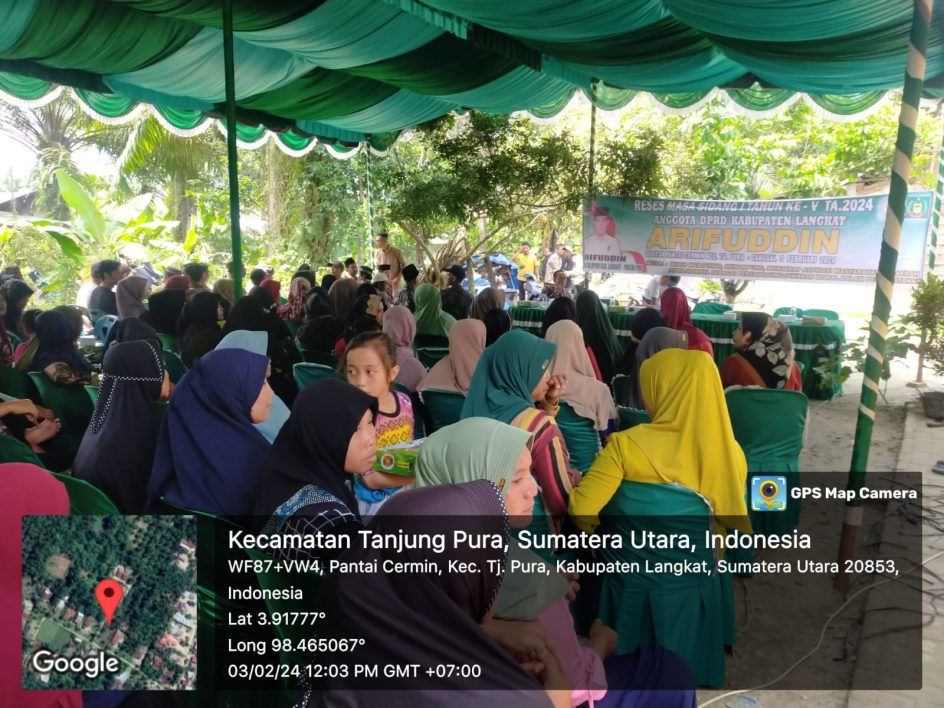 Kegiatan Pengamanan Kampanye Berupa Reses, Silaturahmi Tatap Muka Dari Partai PKB di Wilkum Polsek Tanjung Pura Berjalan Baik.