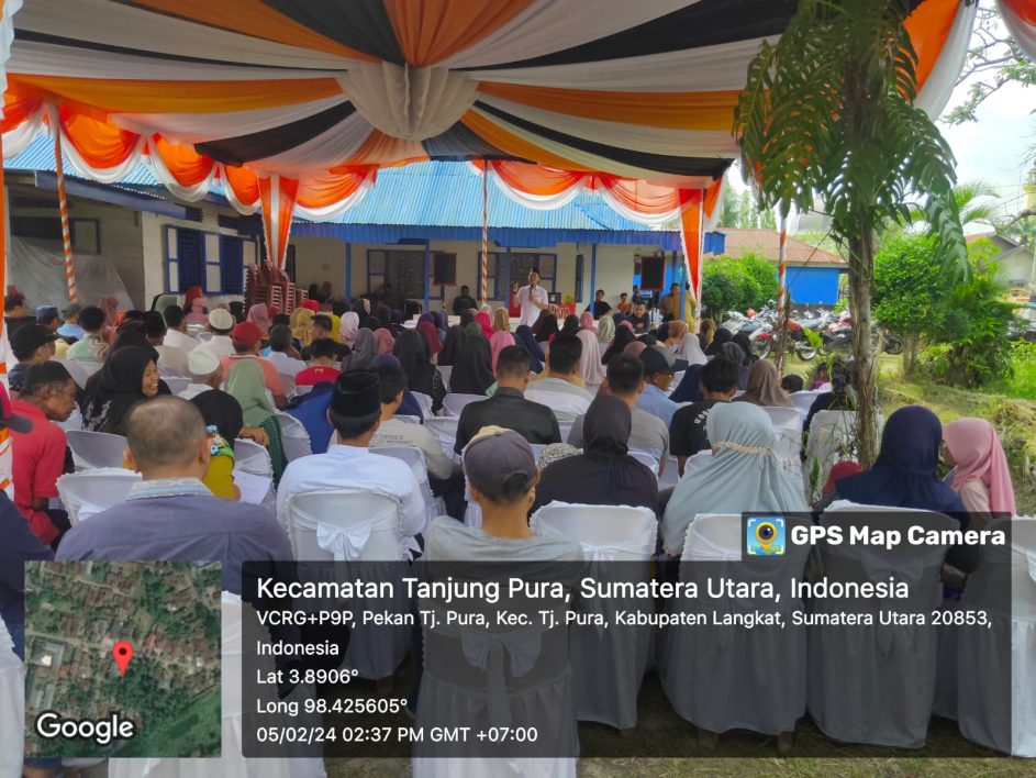 Pengamanan Berupa Reses “Silaturahmi” Tatap Muka Dari Partai PKS di Wilkum Polsek Tanjung Pura –