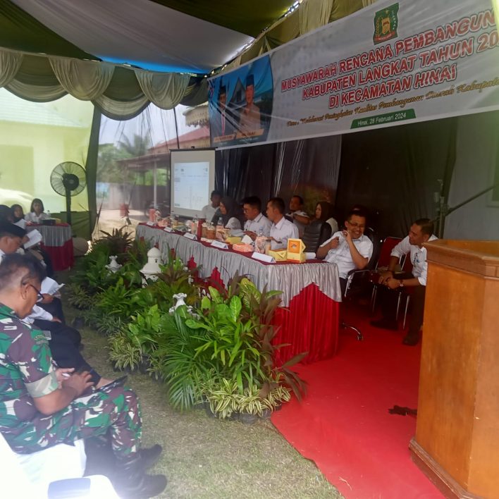 Musyawarah Rencana Pembangunan RKPD, Di Kec. Hinai.