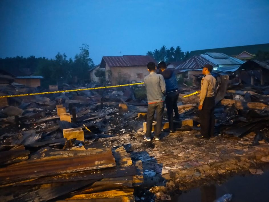 Kebakaran Rumah Panti Jumpo Dan Rumah Warga Di Desa Besilam, Kabupaten Langkat