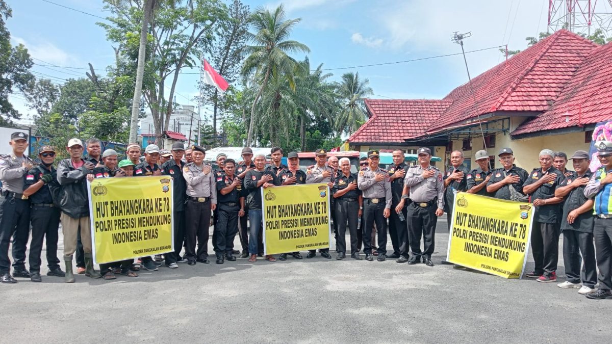 Hut Bhayangkara Ke -78, Komunitas Patra Betor Pendawa Pangkalan Brandan : Mengucapkan Selamat Hut Bhayangkara Sambil Keliling Kota Brandan