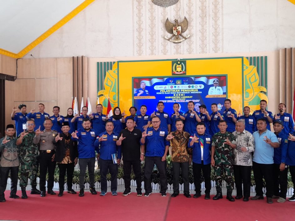 Pelantikan Pengurus Komite Olahraga Masyarakat Indonesia (KORMI) Kab. Langkat periode 2024 – 2028