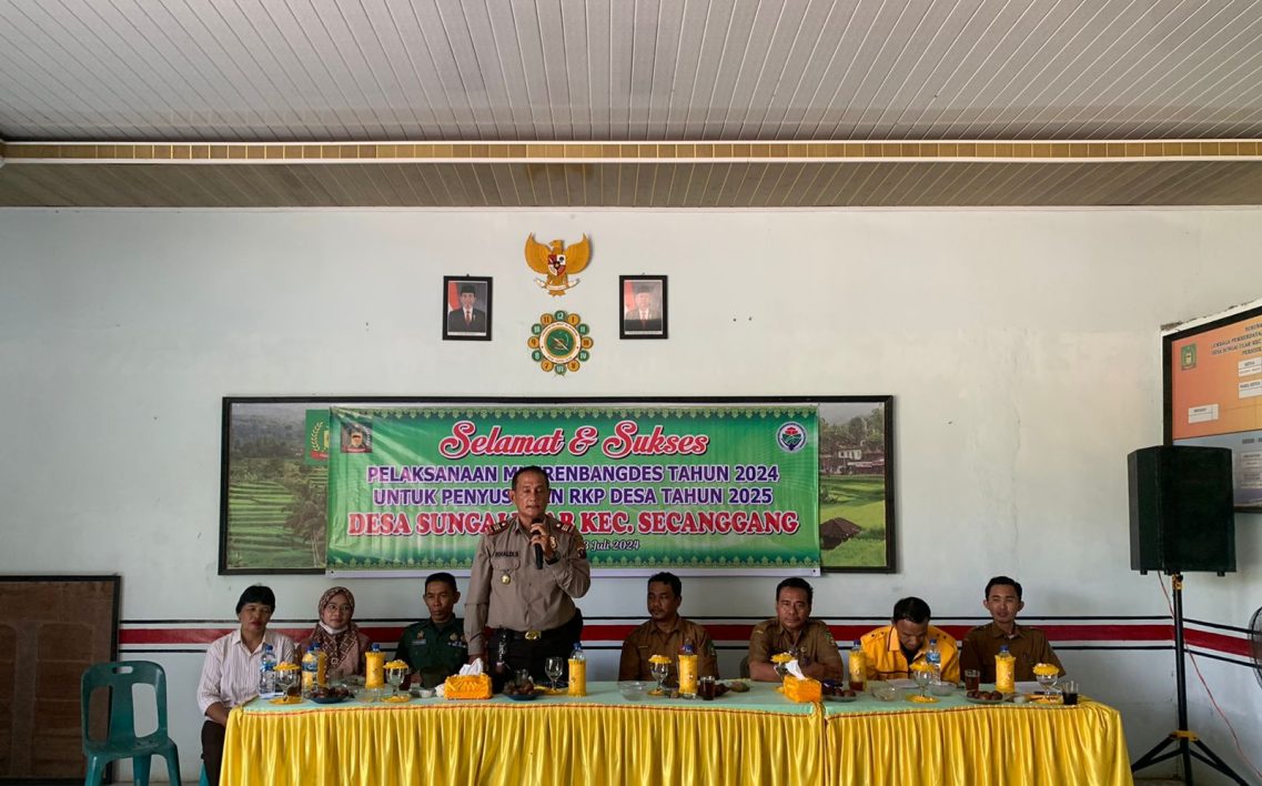 kapolsek Secangang, Menghadiri Kegiatan Musrenbang Di Desa Sungai Ular, Secanggang