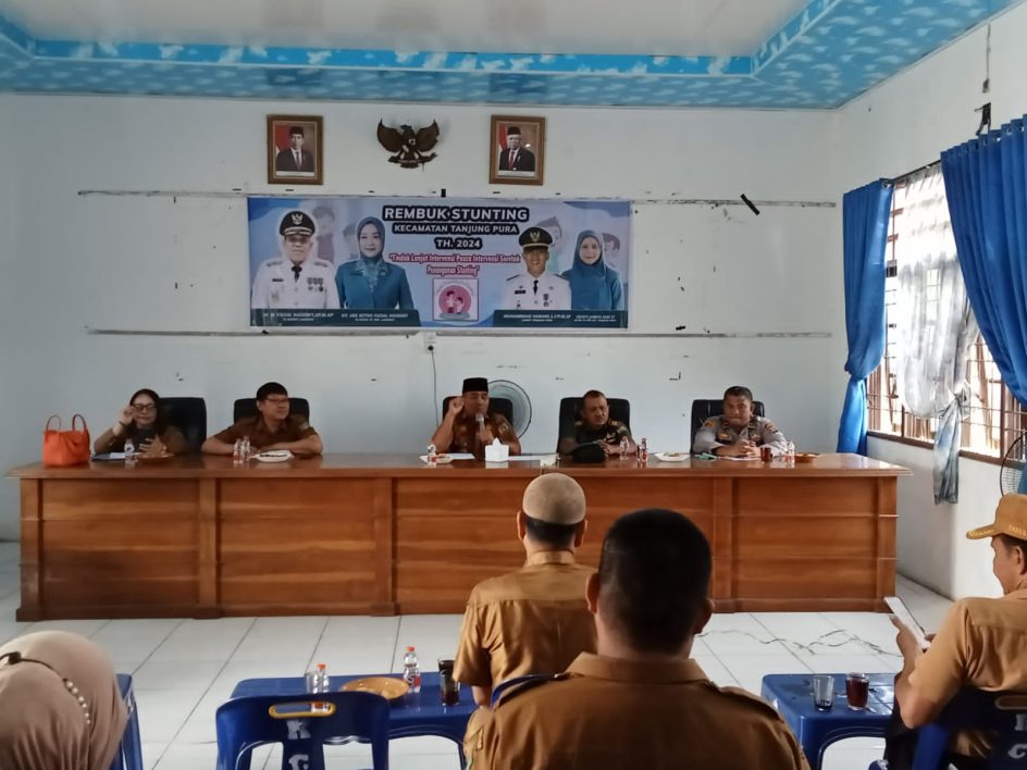 Forkompimca, Tanjung Pura Melaksanakan Kegiatan Intervensi, “Penanganan Stunting”.