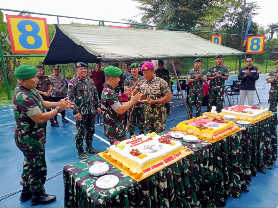 Kunjungan Para Kapolsek Seteluk Aru Hadir Dalam, HUT Ke – 79 Marinir 8 Harimau Putih Pangkalan Brandan, Di Sambut Baik.