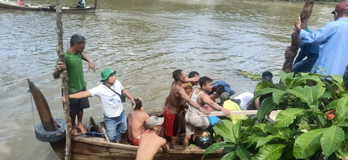 – Ditemukan Seorang Laki-laki Tenggelam Di Perairan Dermaga Pematang Buluh, Secanggang –
