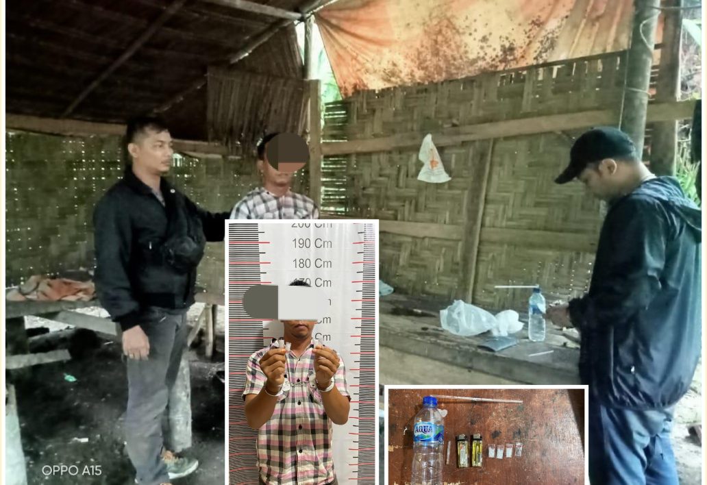 Gerak Cepat, Personil Polsek Salapian, Ungkap kasus Tindak Pidana Narkotika di Wilayah Hukum Polsek Salapian.