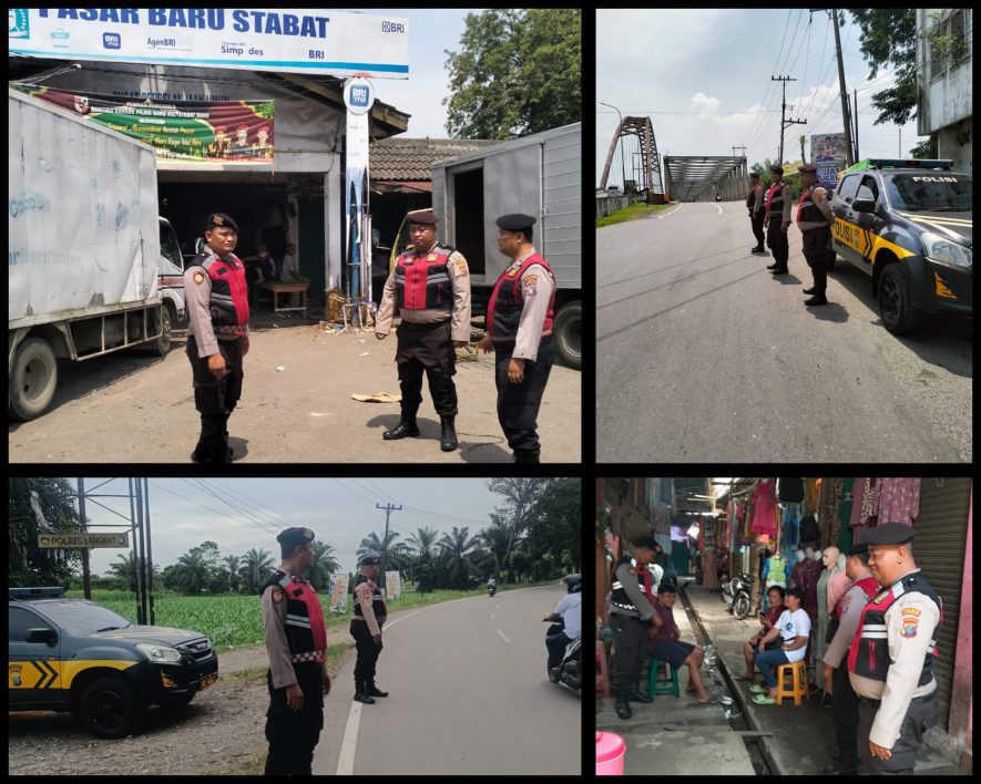 Patroli Rutin Sat Samapta Polres Langkat Gelar Patroli Keamanan Dan Antisipasi Premanisme, Wilkum Polres Langkat