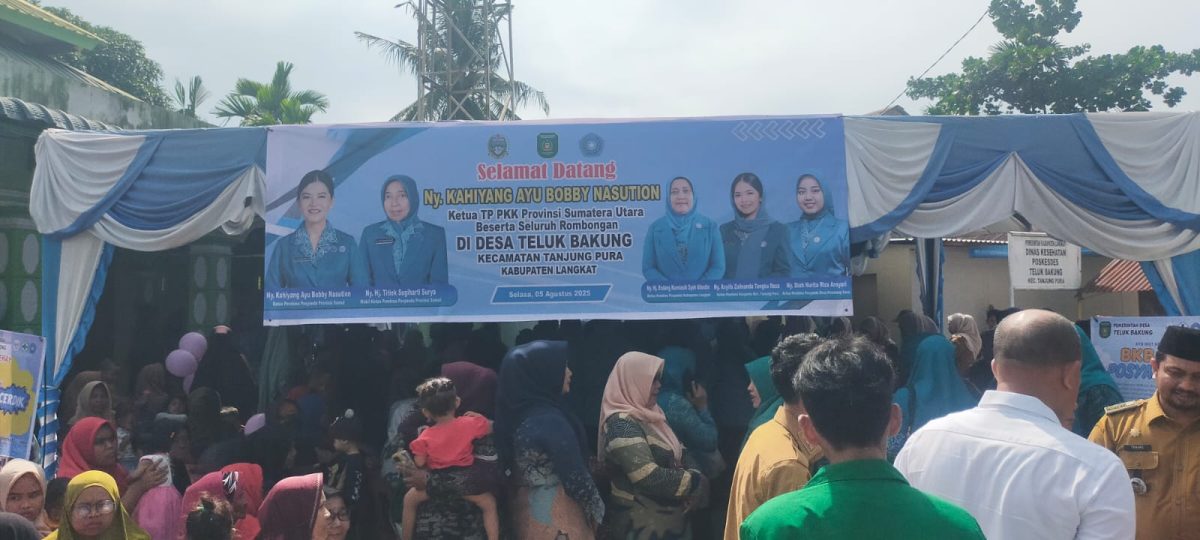 Kunjungan Ketua TP PKK Sumut Berkunjung Ke Tanjung Pura, Kabupaten Langkat.