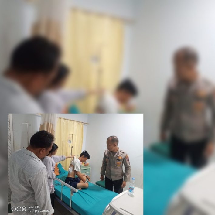 – Personil Polsek Pangkalan Brandan ‘Pulbaket’, Masyarakat Yang Digigit Satwa Monyet Liar –