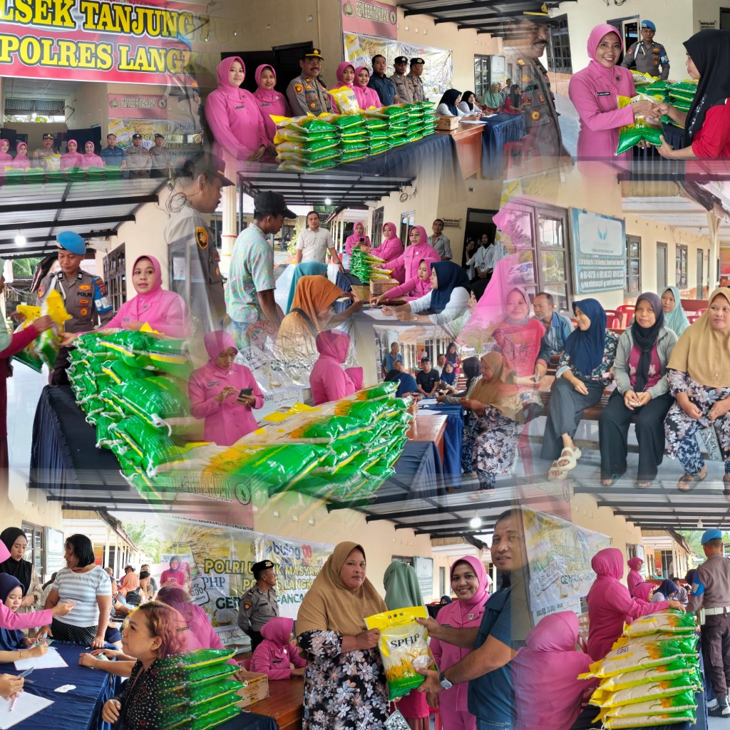Gerakan Pangan Murah Dilaksanakan Di Polsek Tanjung Pura Hari ini.